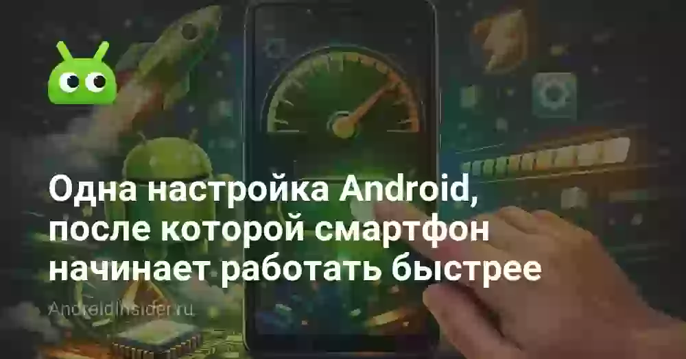 Одна настройка Android, после которой смартфон начинает работать быстрее