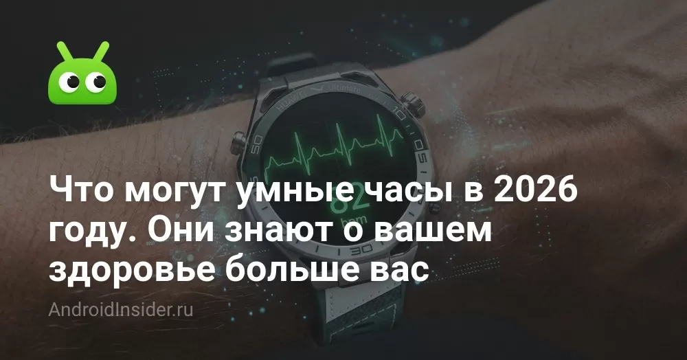 Что могут умные часы в 2026 году. Они знают о вашем здоровье больше вас