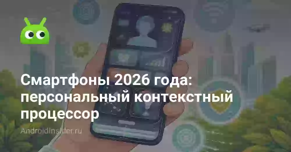 Смартфоны 2026 года: персональный контекстный процессор