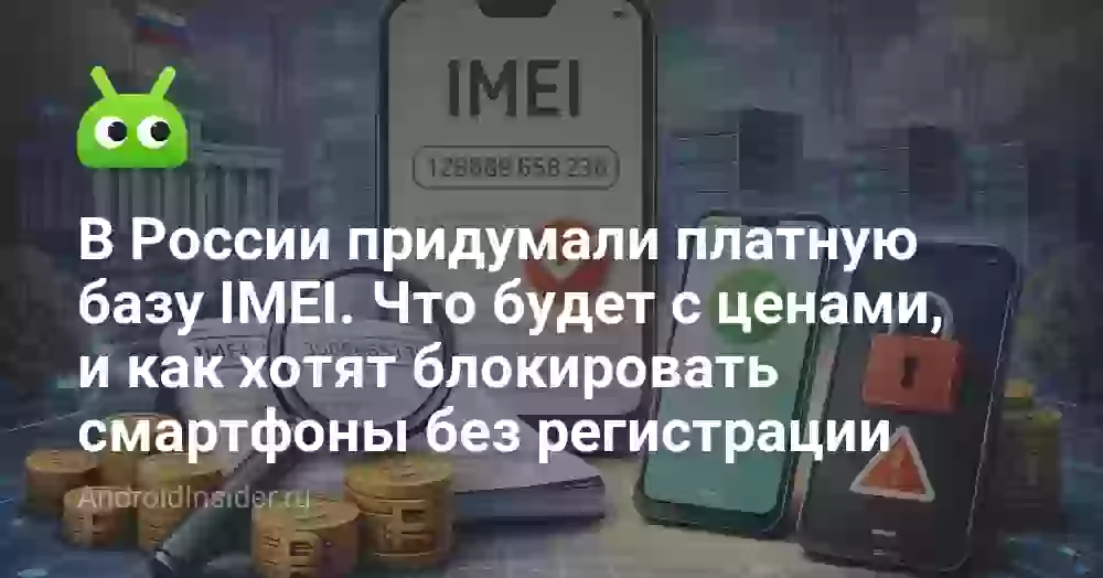 В России придумали платную базу IMEI. Что будет с ценами, и как хотят блокировать смартфоны без регистрации