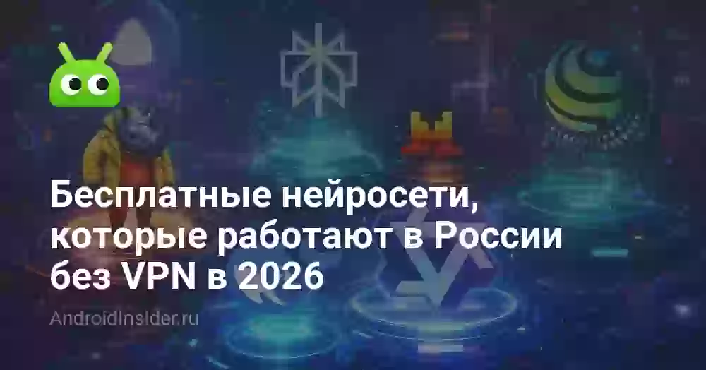 Бесплатные нейросети, которые работают в России без VPN в 2026